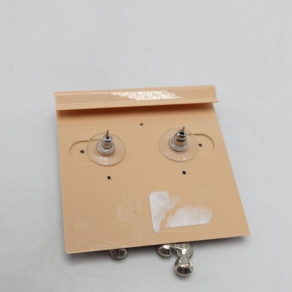 Exquisite Silver Rhinestone Necklace Earrings Set With Dazzling Crystal Accents - Picture 11 of 12